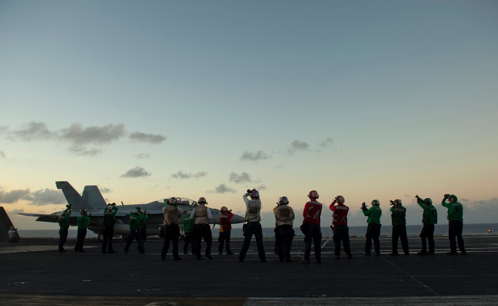 USS Carl Vinson action