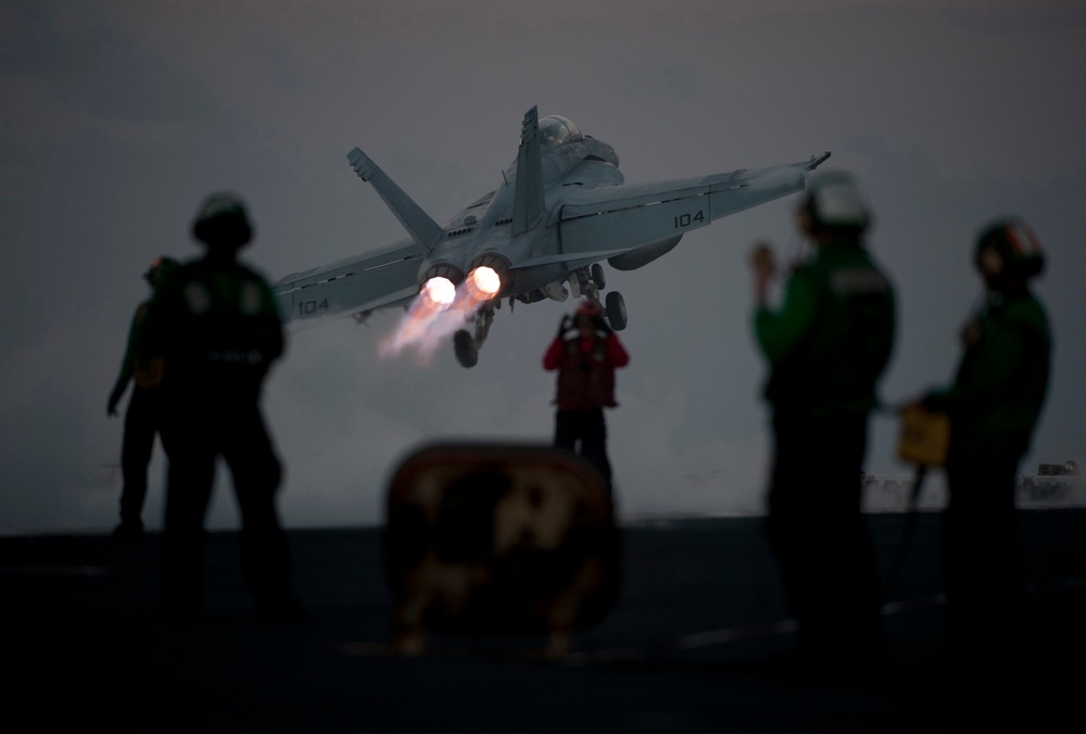 USS Carl Vinson action