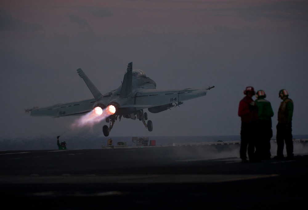 USS Carl Vinson action