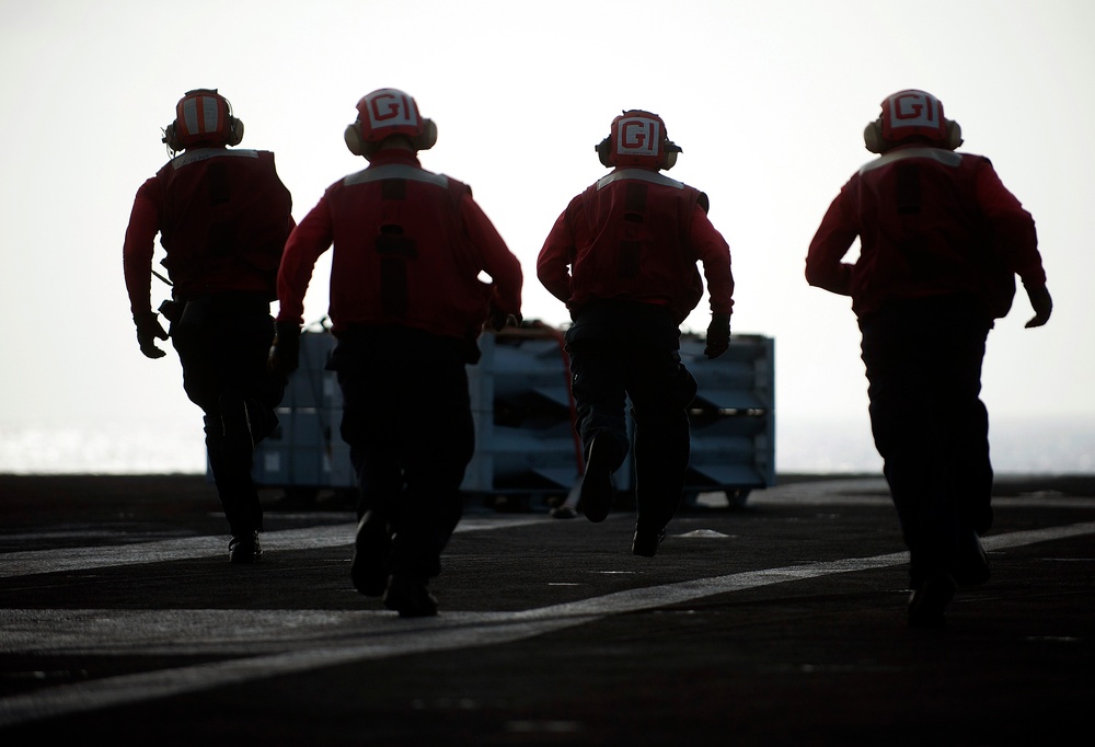 USS Carl Vinson action