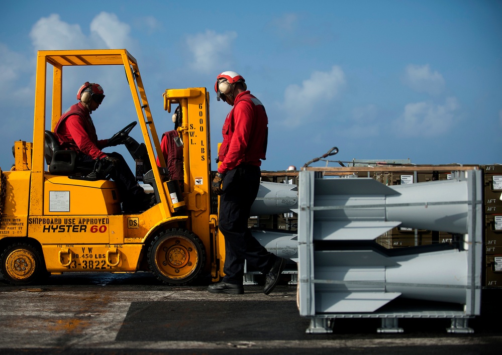 USS Carl Vinson action