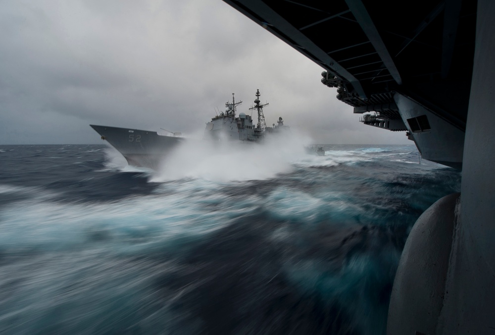 USS Carl Vinson action