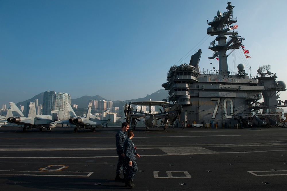 USS Carl Vinson action