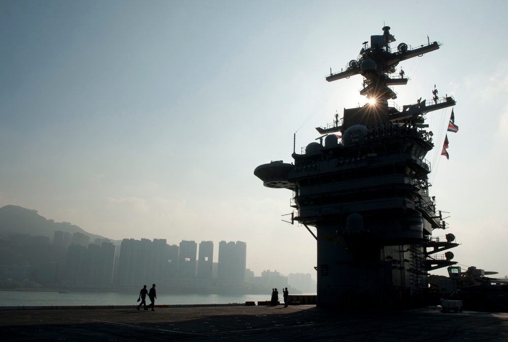 USS Carl Vinson action