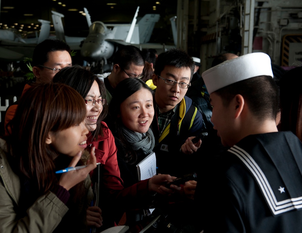 USS Carl Vinson action