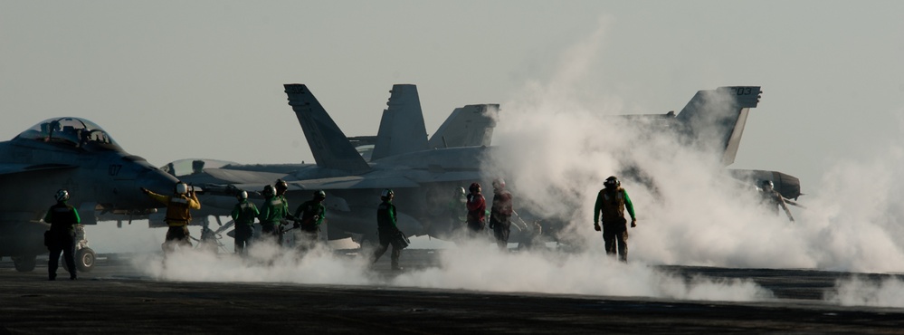 USS John C. Stennis hangar bay