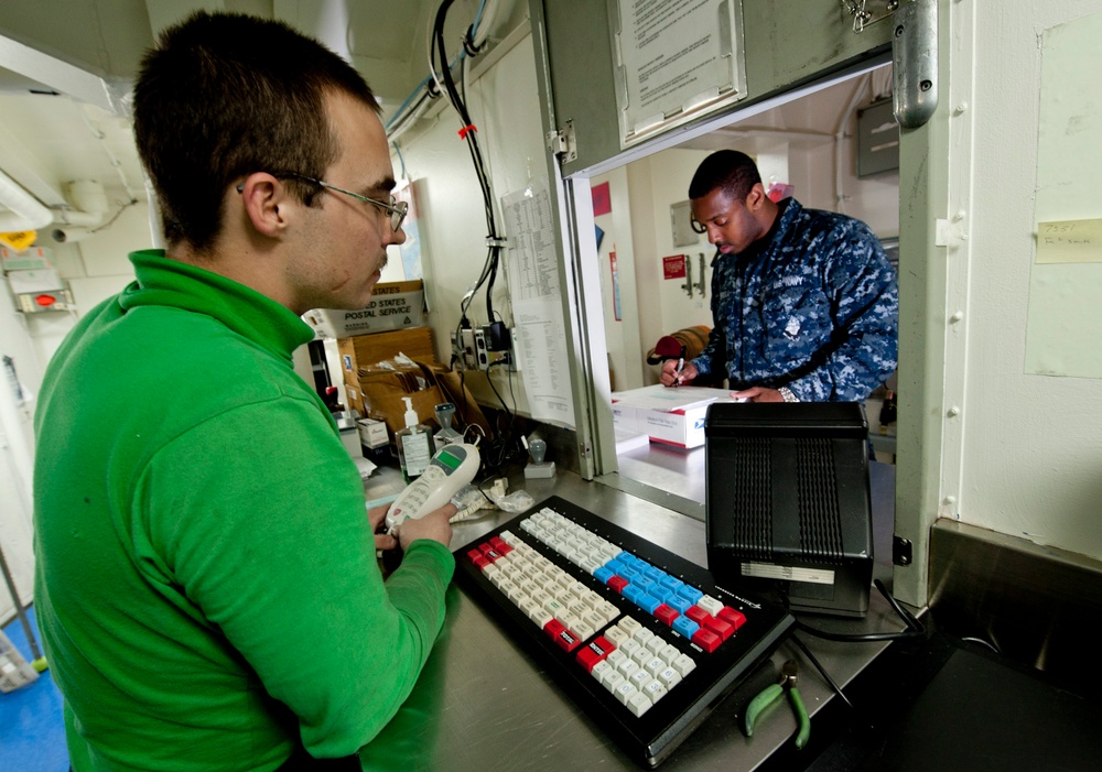 USS John C. Stennis hangar bay