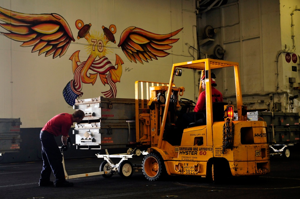 USS Carl Vinson's weapons department