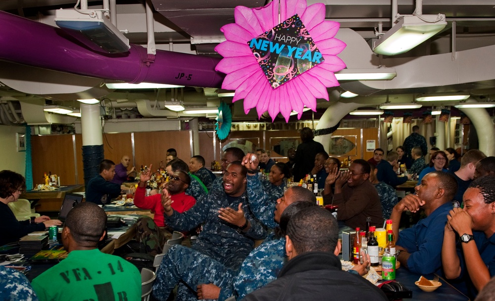 New Year's aboard John C. Stennis