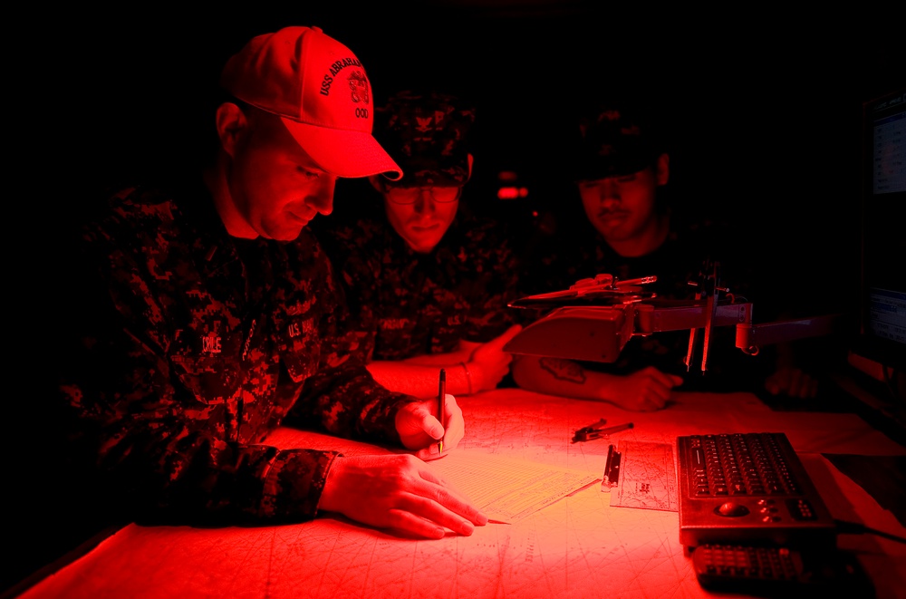 USS Abraham Lincoln rings in new year