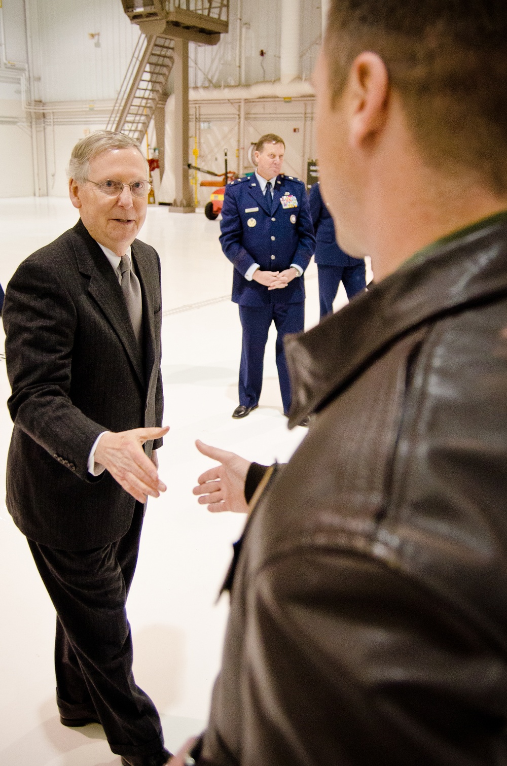 Sen. McConnell holds town hall meeting at Kentucky Air Guard Base