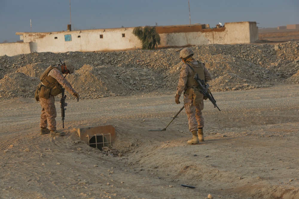 Combat engineers perform route recon mission, paving the way for road improvements in Afghanistan