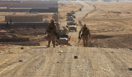 Combat engineers perform route recon mission, paving the way for road improvements in Afghanistan