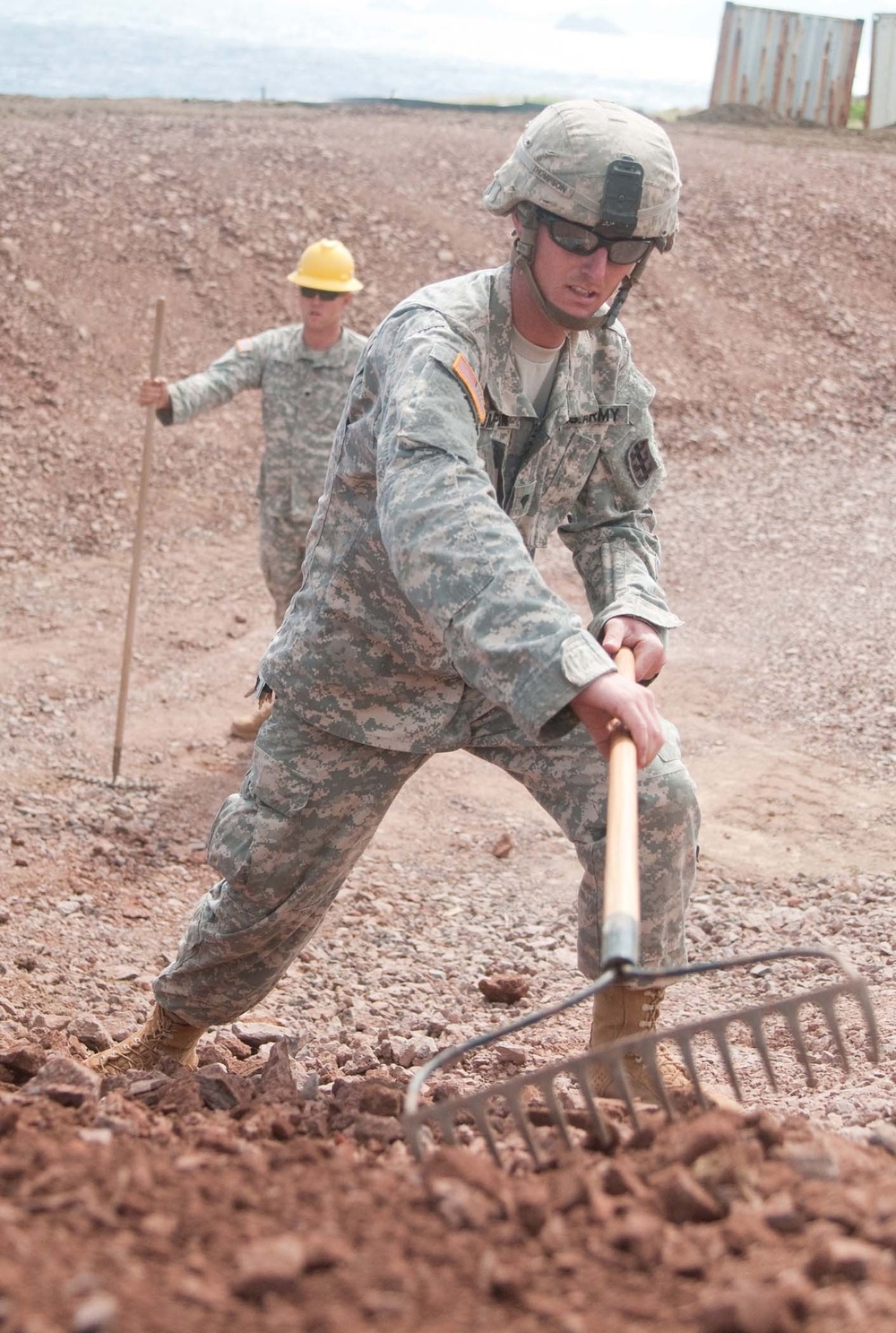 523rd Engineer Company rebuilds road for K-Bay Range