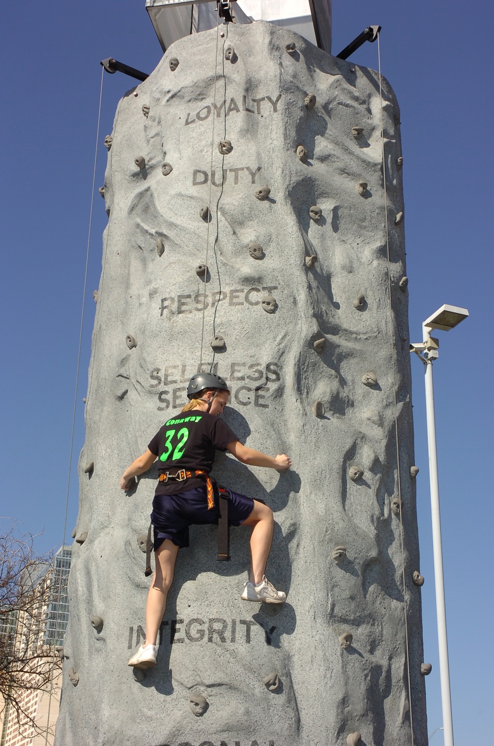 Climbing for the Army Values