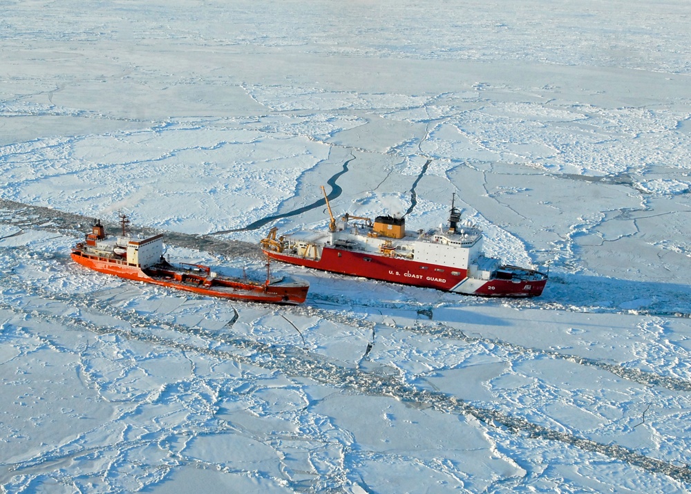 Coast Guard Cutter Healy escorts Russian tanker to Nome