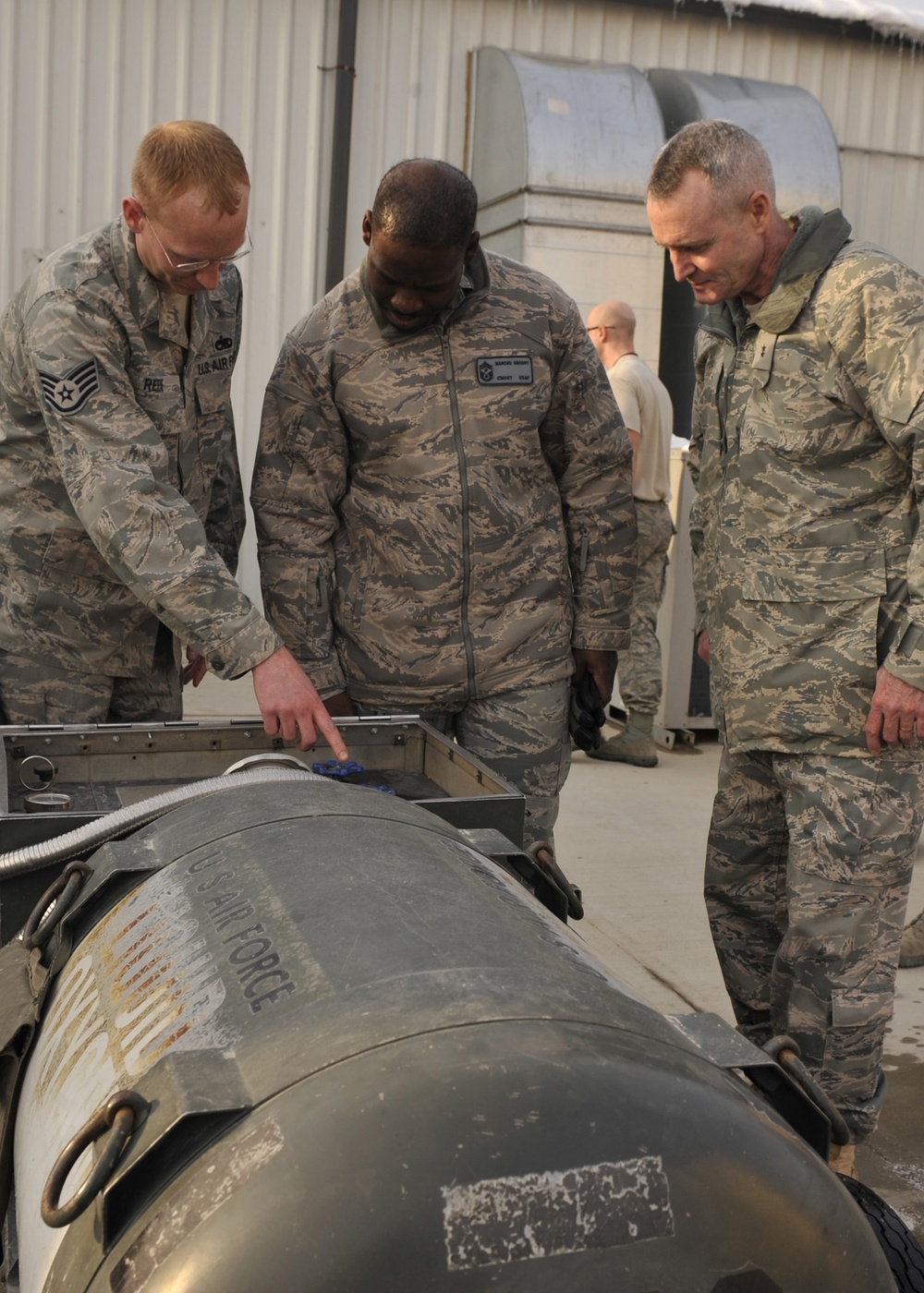 Gen. Robersons morale visit to the 455th EMXS