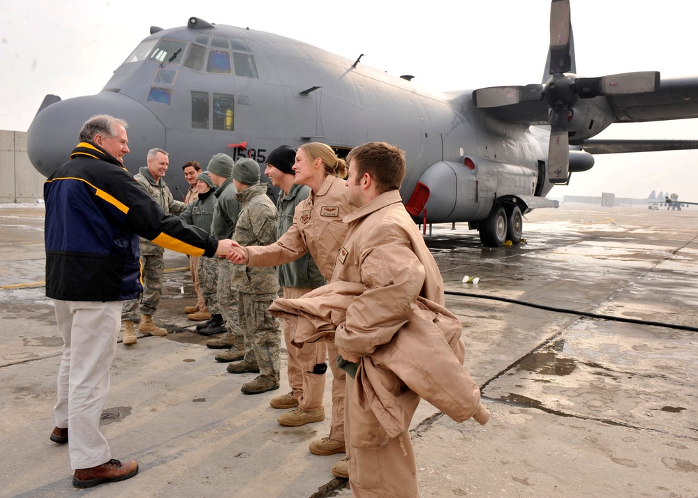 Gen. Robersons morale visit to the 455th EMXS