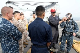 11th MEU Marines learn shipboard damage control