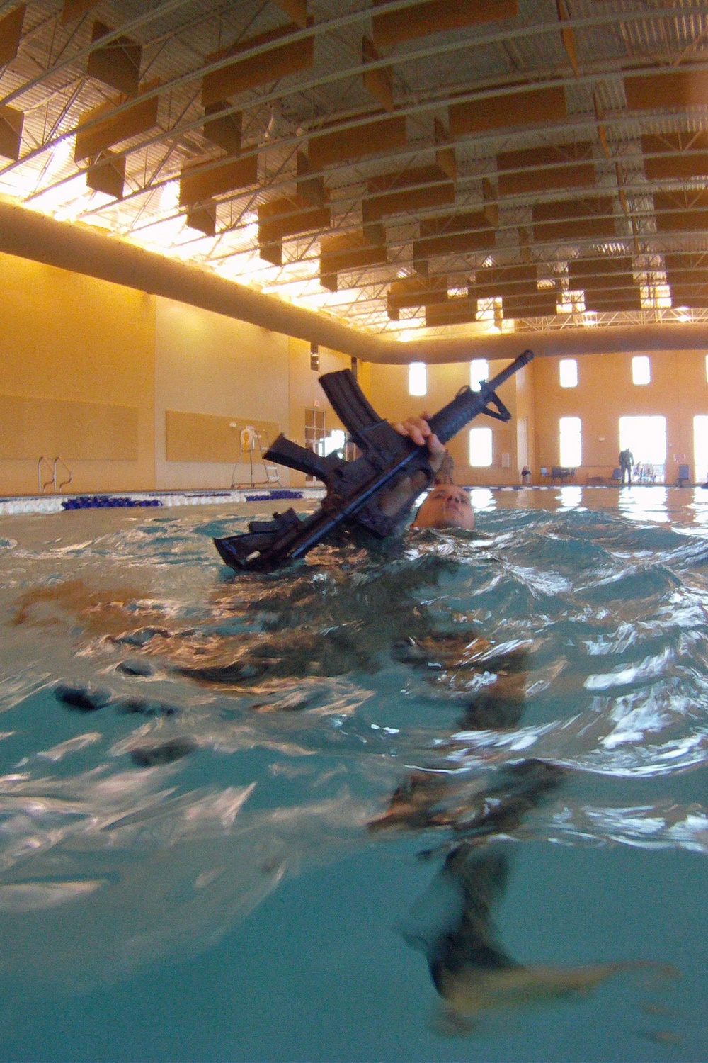 Bushmasters plunge into the deep end to train