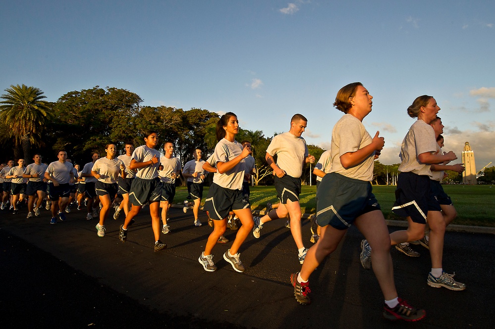 First Joint Base Pearl Harbor-Hickam 'Warrior Run' of the New Year