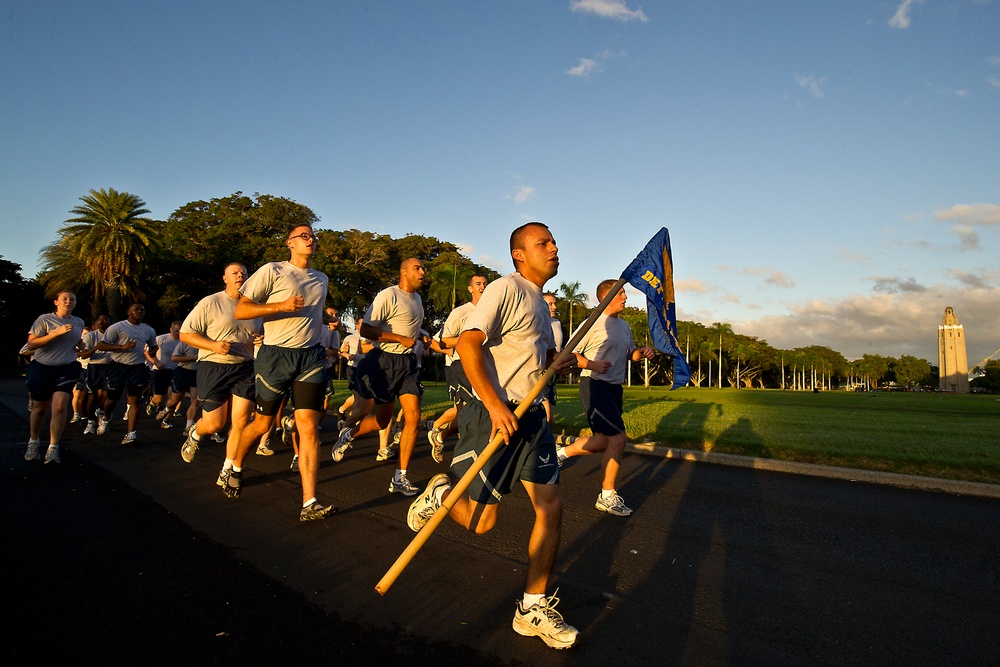 First Joint Base Pearl Harbor-Hickam 'Warrior Run' of the New Year