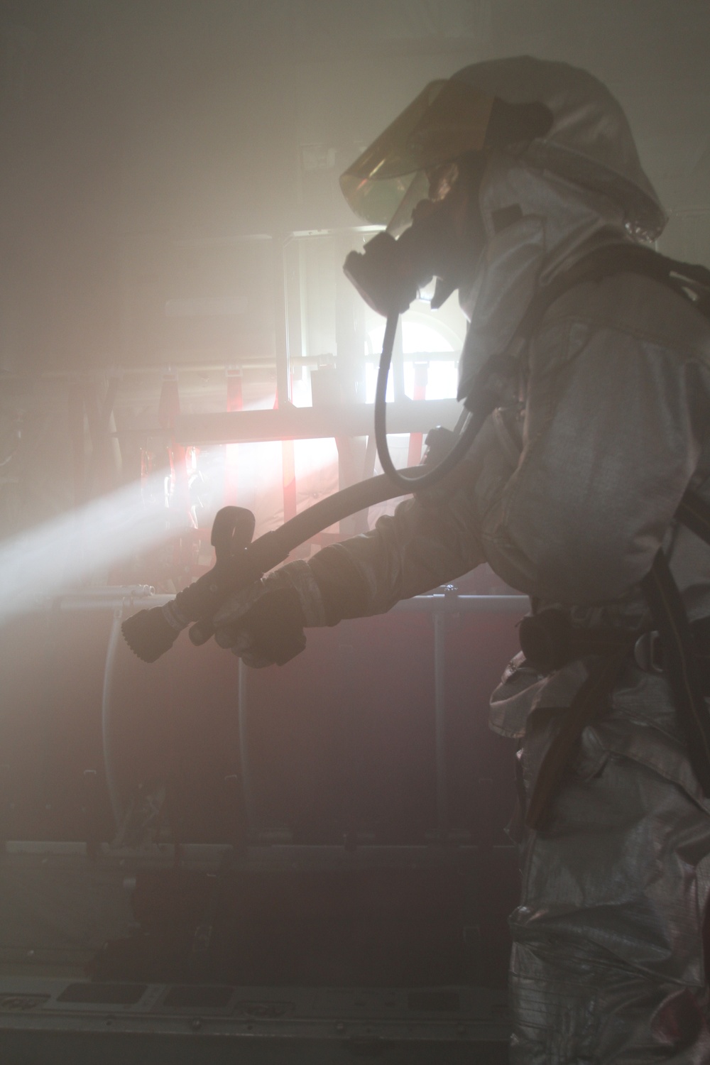 The fog of rescue: ARFF Marines conduct post-fire training