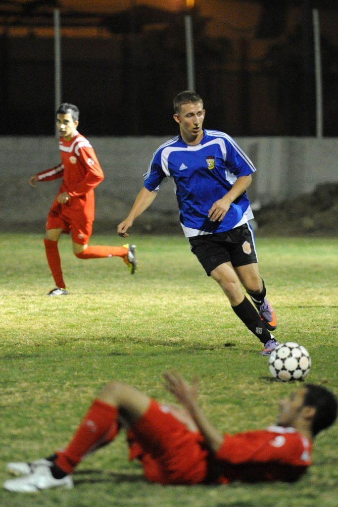 11th MEU Marines, sailors play soccer in Bahrain