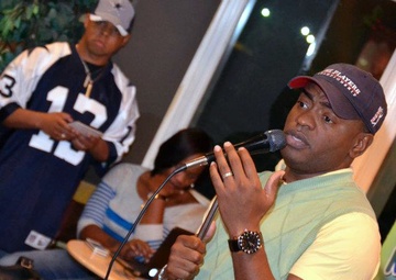 Third Army soldier sings for betterment of troops