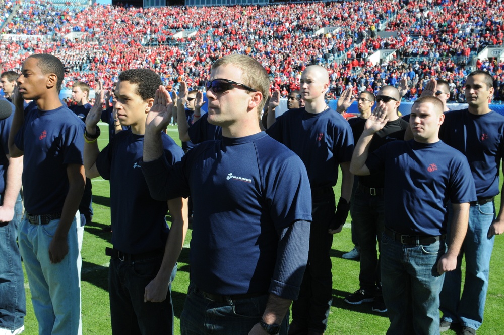 Marines make a splash at the Gator Bowl