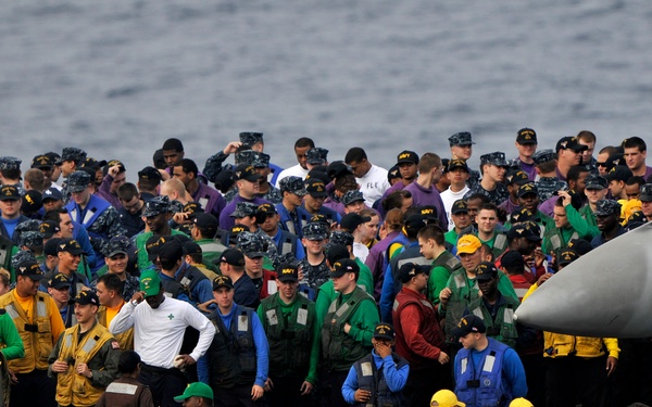 USS Carl Vinson action