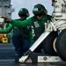 USS John C. Stennis flight deck action