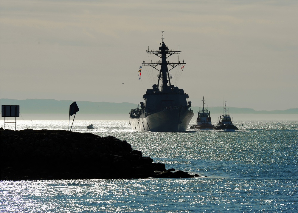 USS Spruance at Naval Weapons Station Seal Beach