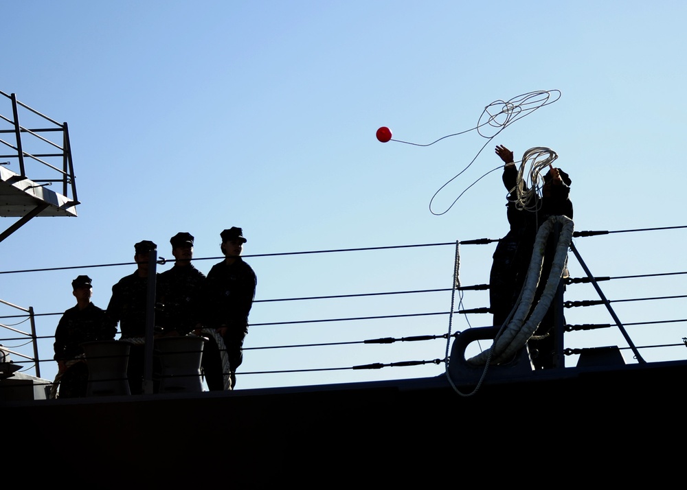 USS Spruance at Naval Weapons Station Seal Beach