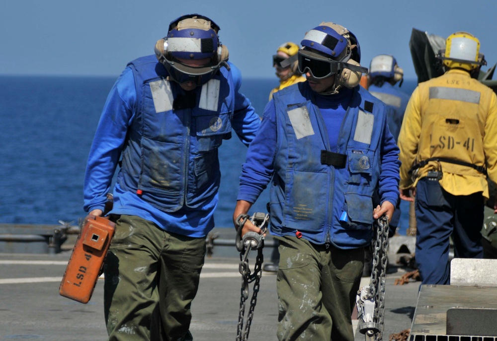 USS Whidbey Island replenishment at sea