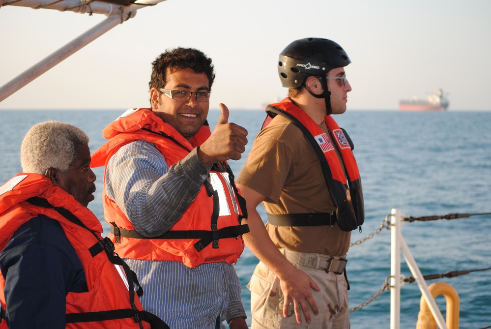 US Coast Guard helps Iranian mariners