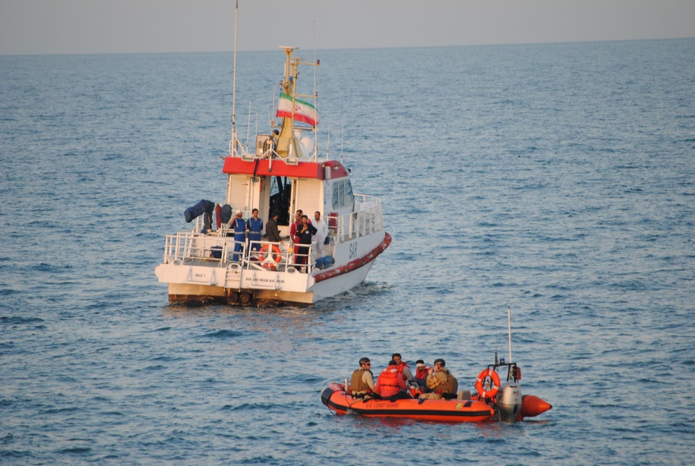 US Coast Guard helps Iranian mariners