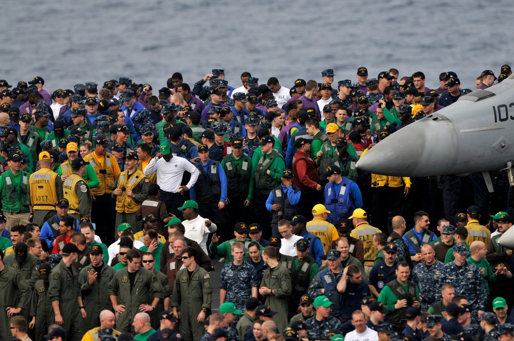 Foreign object damage walk down aboard USS Carl Vinson
