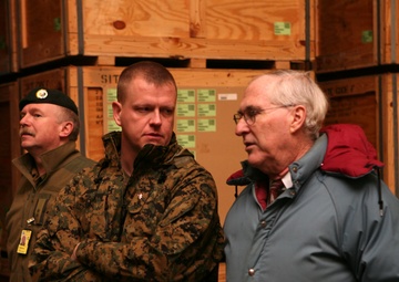 US ambassador, MFE Marines tour supply caves in Norway