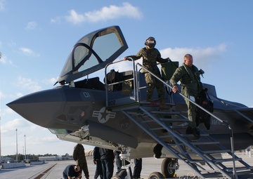 Lightning strikes twice for 2nd MAW: Marine Corps welcomes first F-35B aircraft to its fleet