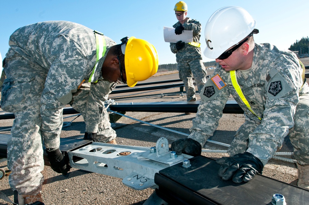 Construction project puts 585th engineers back in the saddle