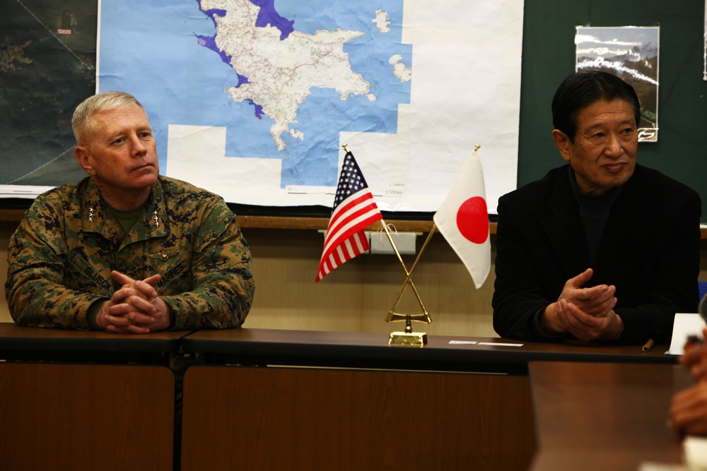 Marines return to Sendai, Oshima Island