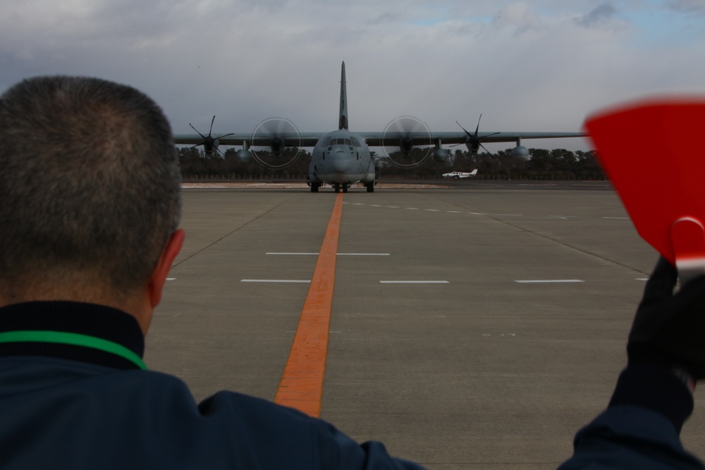 Marines return to Sendai, Oshima Island