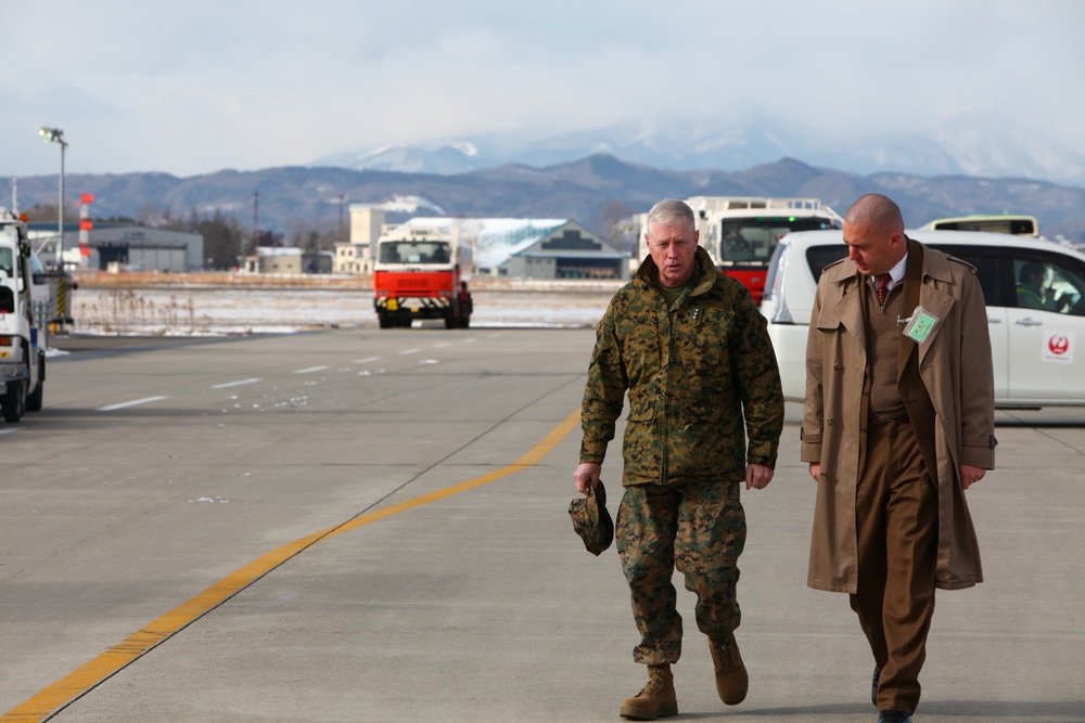 Marines return to Sendai, Oshima Island