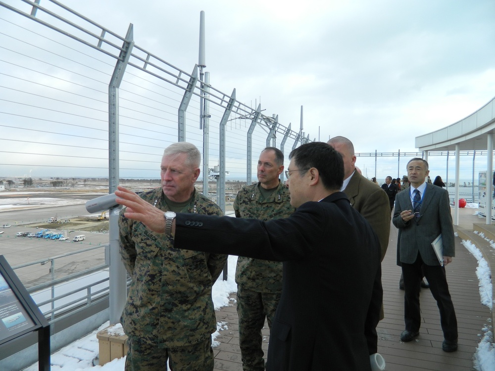 Marines return to Sendai, Oshima Island