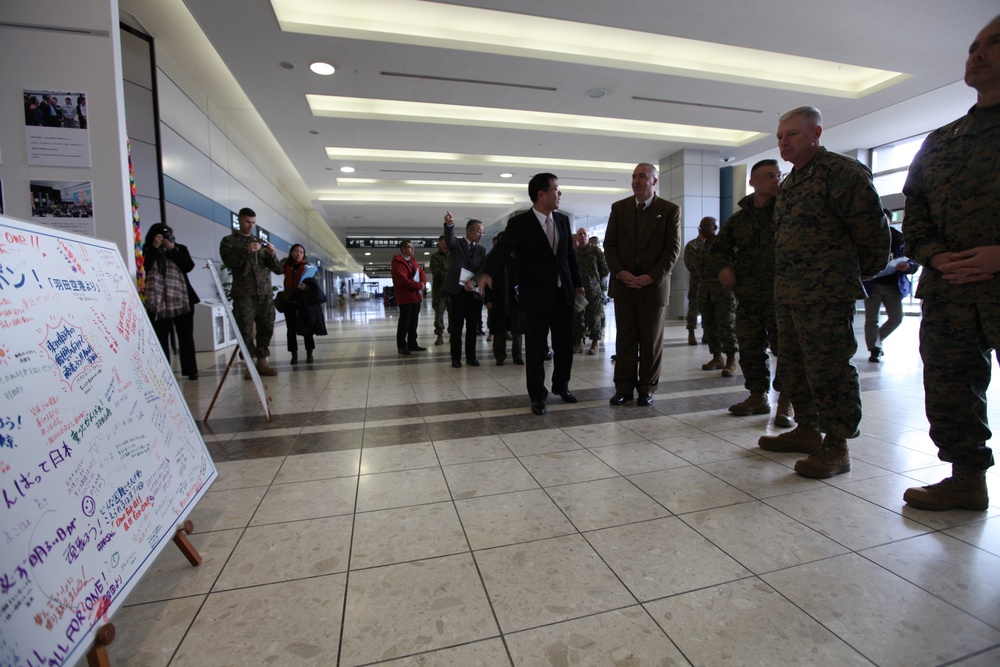 Marines return to Sendai, Oshima Island