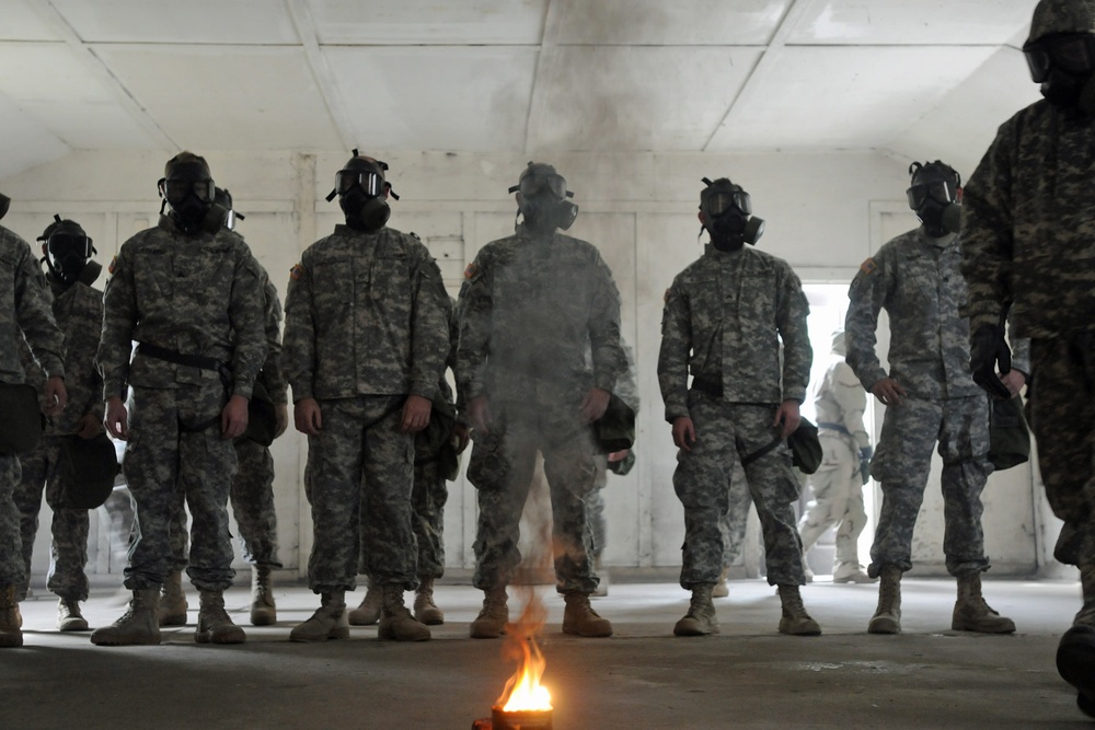 ‘Vanguard’ soldiers unmask with confidence during CBRN training