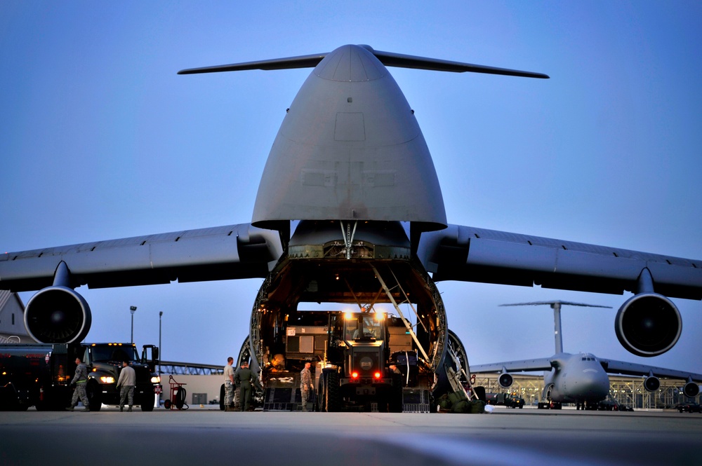 Loading aerospace ground equipment