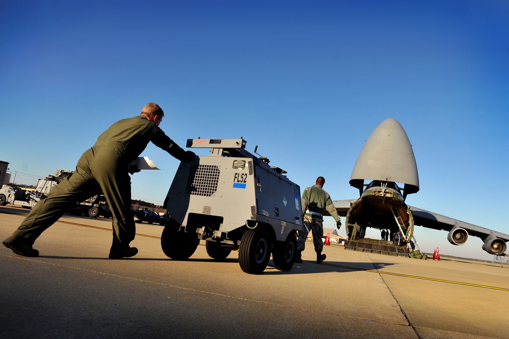 Loading aerospace ground equipment