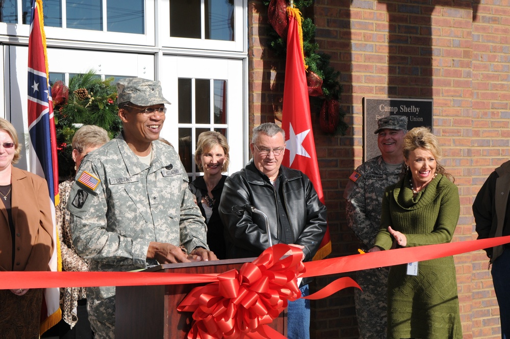 Camp Shelby federal credit union grand opening